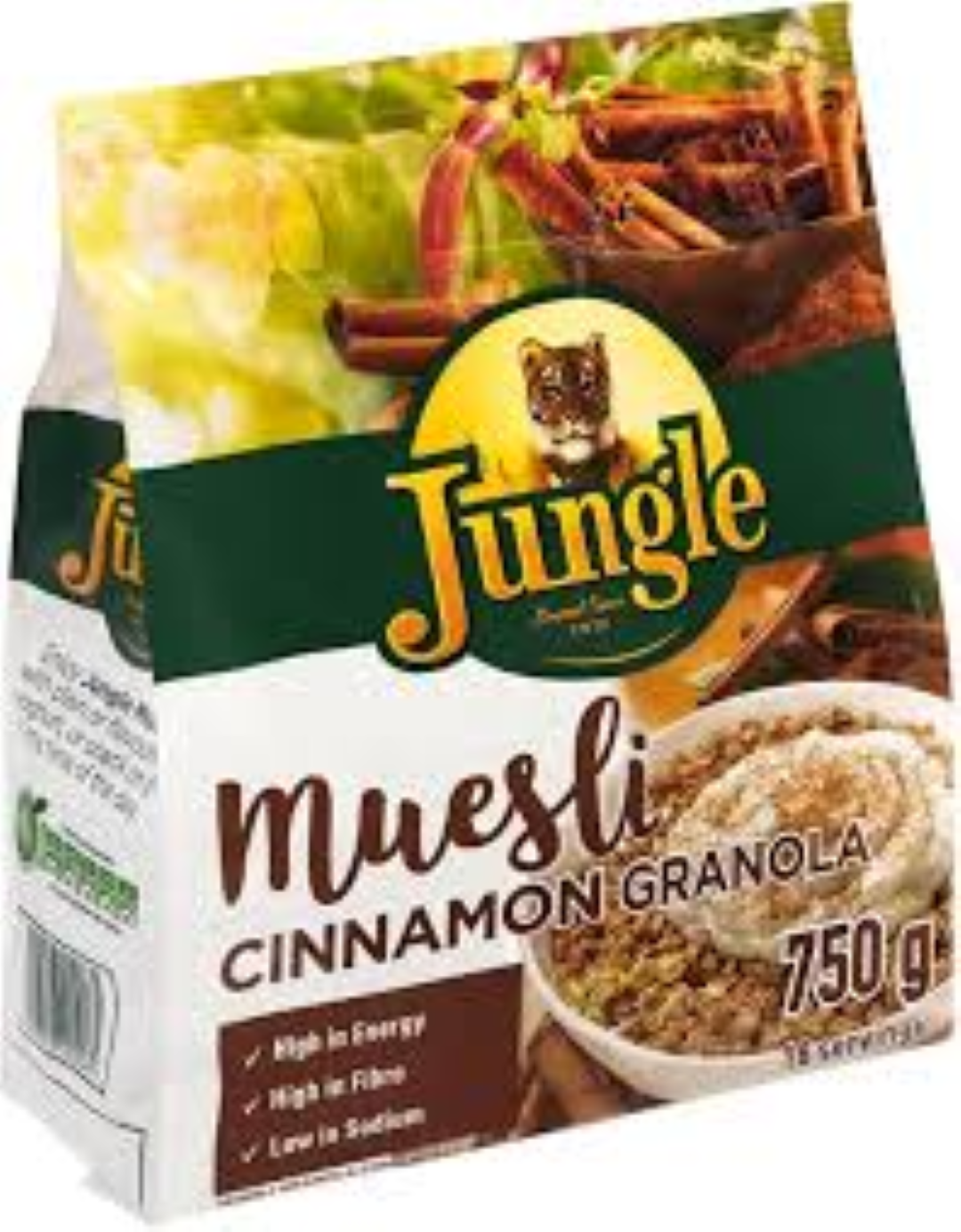 JUNGLE MUESLI CINNAMON N GRANOLA 750G